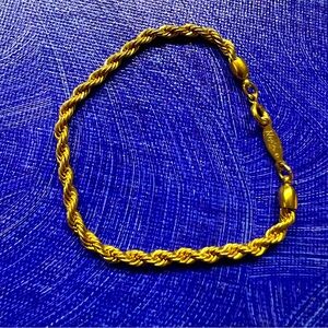 Napier gold rope bracelet